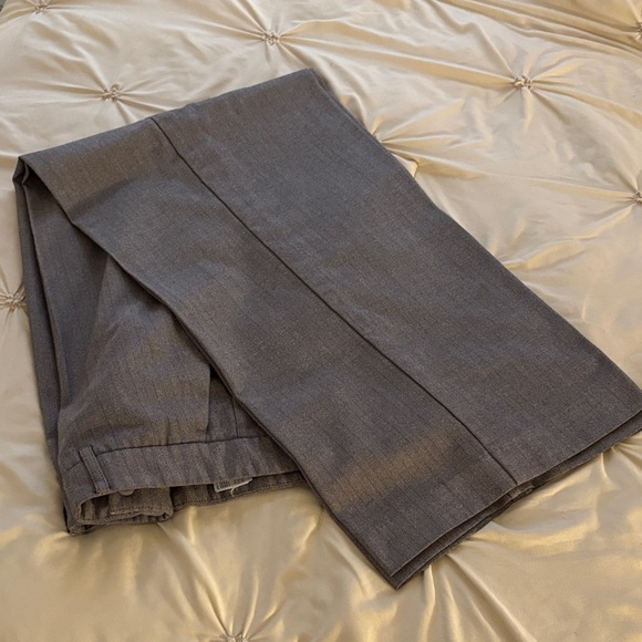 CBK Mango Herringbone Gray Trousers (Wide Leg) - Picture 2 of 9